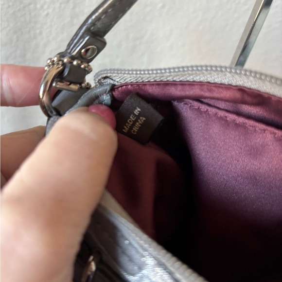 Coach Signature Wristlet with Silver Hardware - Picture 4 of 4